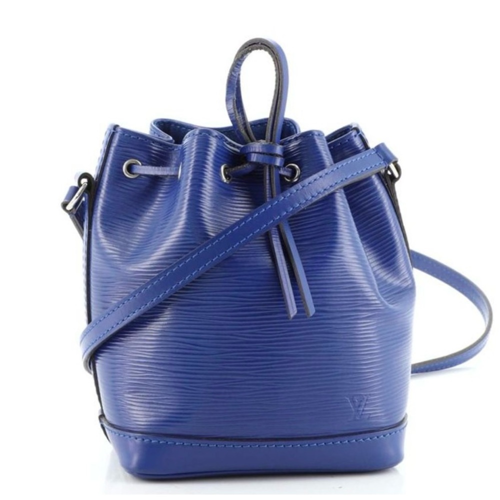 Louis Vuitton Noe Handbag Epi Leather Nano Blue AR1146